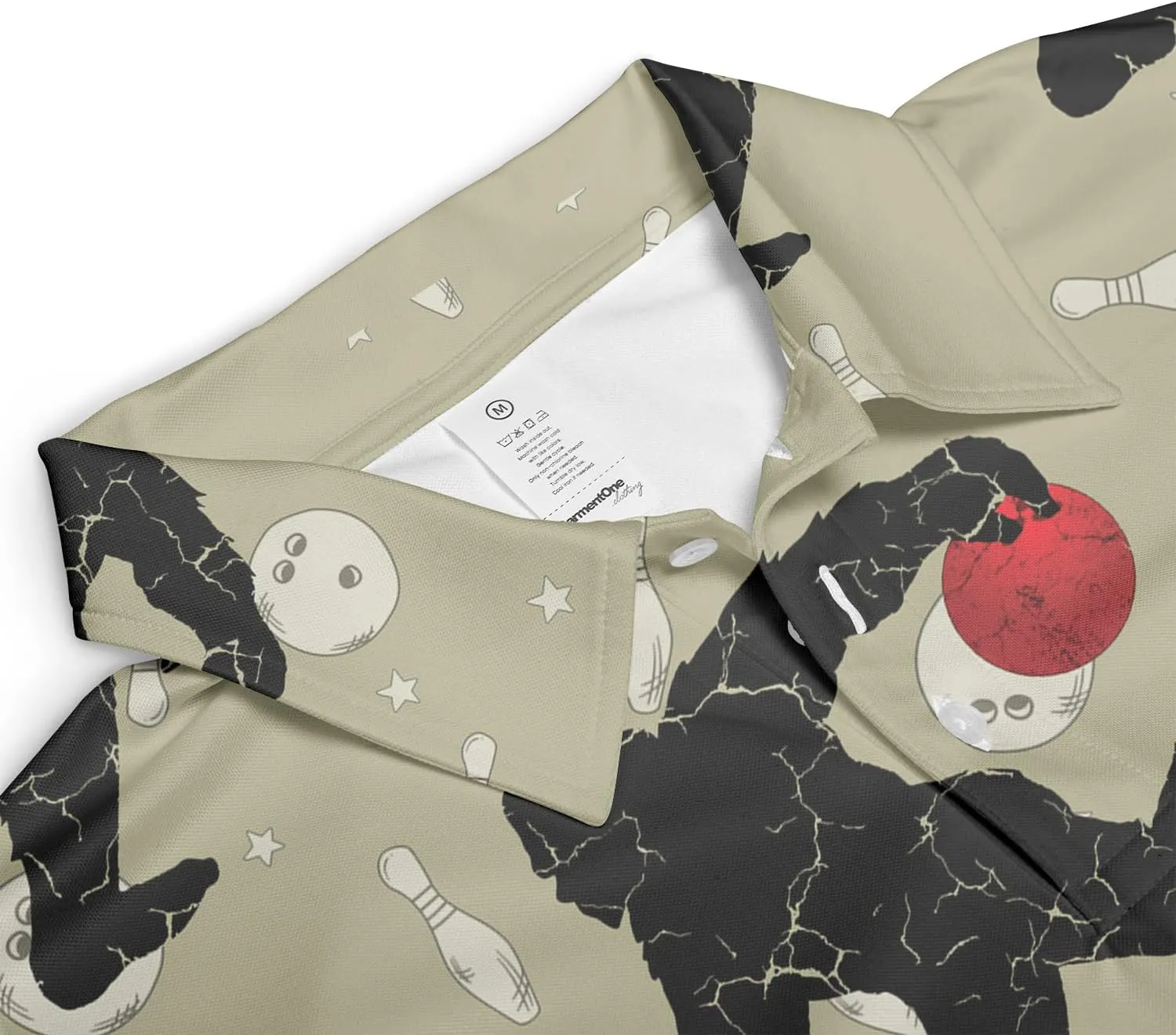 Funny Golf Shirts Skull Hawaiian Polo Shirts for Men, Crazy Golf Shirts for Men Golf Gifts Hawaiian Skull Golf Shirts