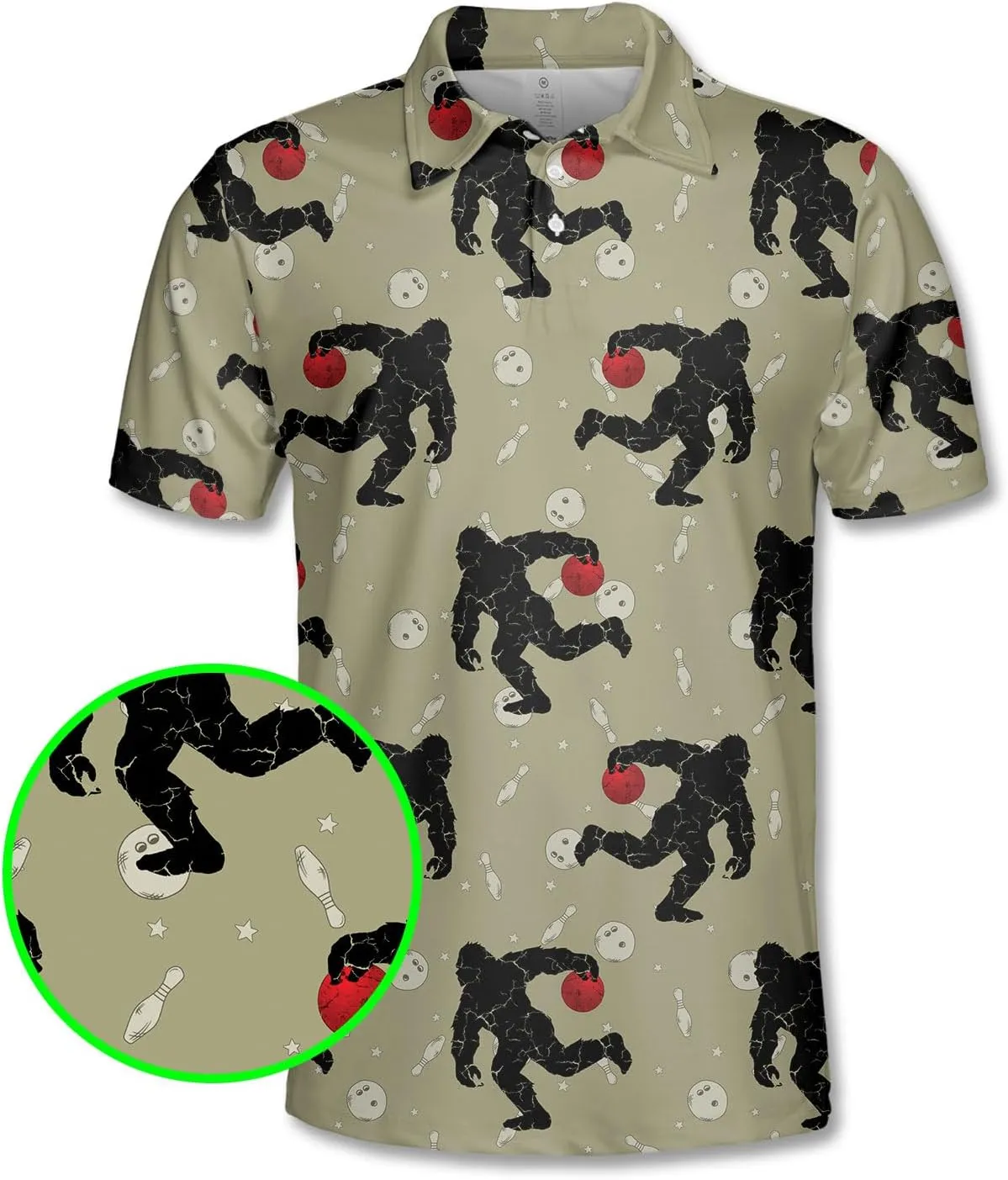Funny Golf Shirts Skull Hawaiian Polo Shirts for Men, Crazy Golf Shirts for Men Golf Gifts Hawaiian Skull Golf Shirts