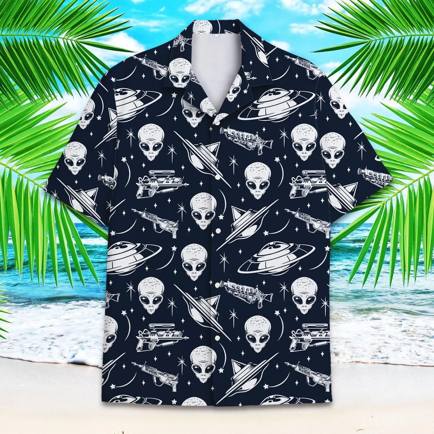Funny Hawaiian Shirts for Men Palm Beach Shirts Tropical Vacation Shirts H2