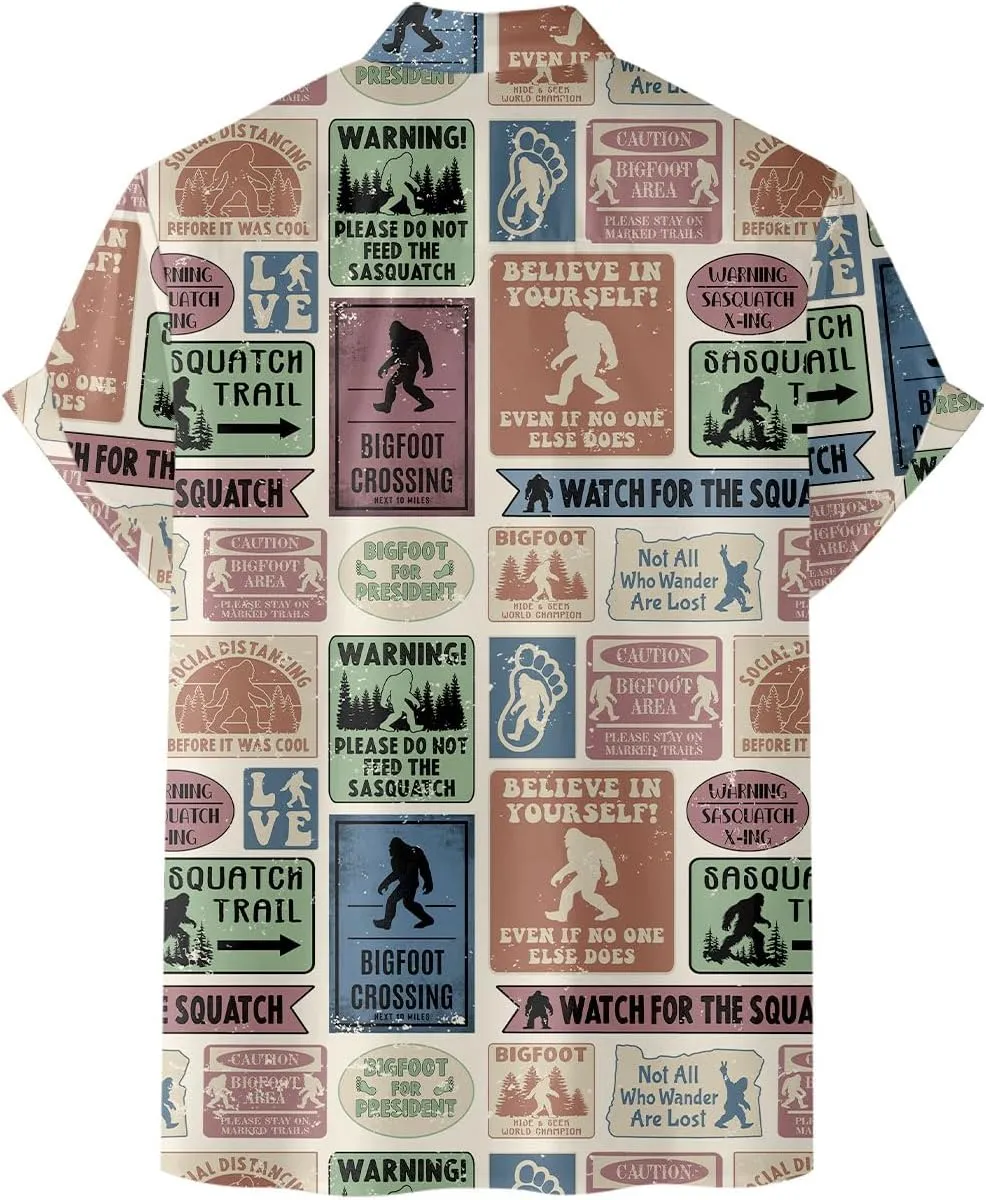 Funny Hawaiian Shirts for Men Palm Beach Shirts Tropical Vacation Shirts H2