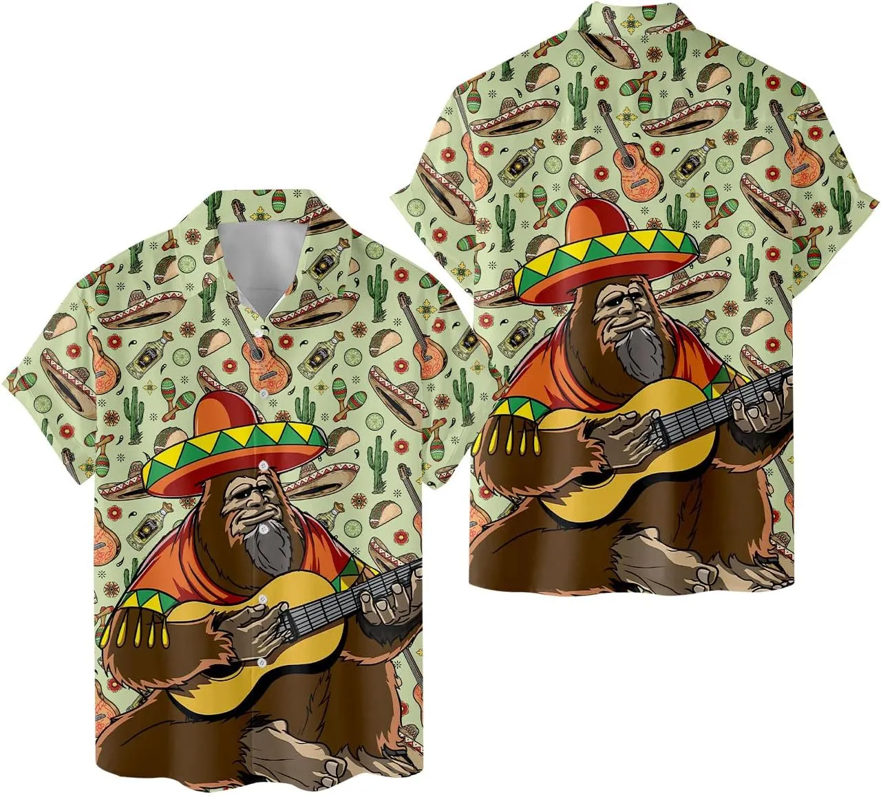 Funny Hawaiian Shirts for Men Palm Beach Shirts Tropical Vacation Shirts H2