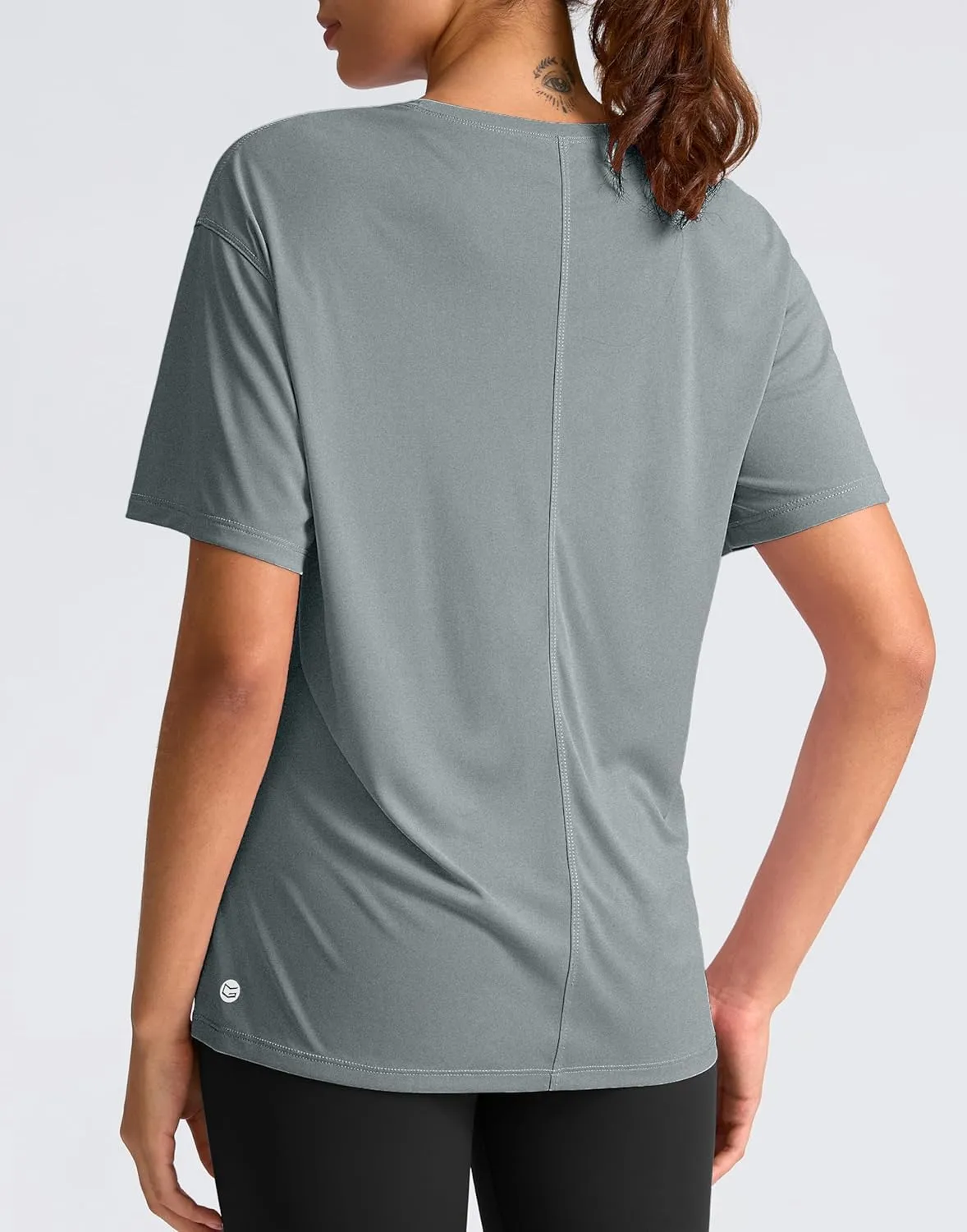 G Gradual Women's Workout Shirts Loose Fit Short Sleeve Workout Tops