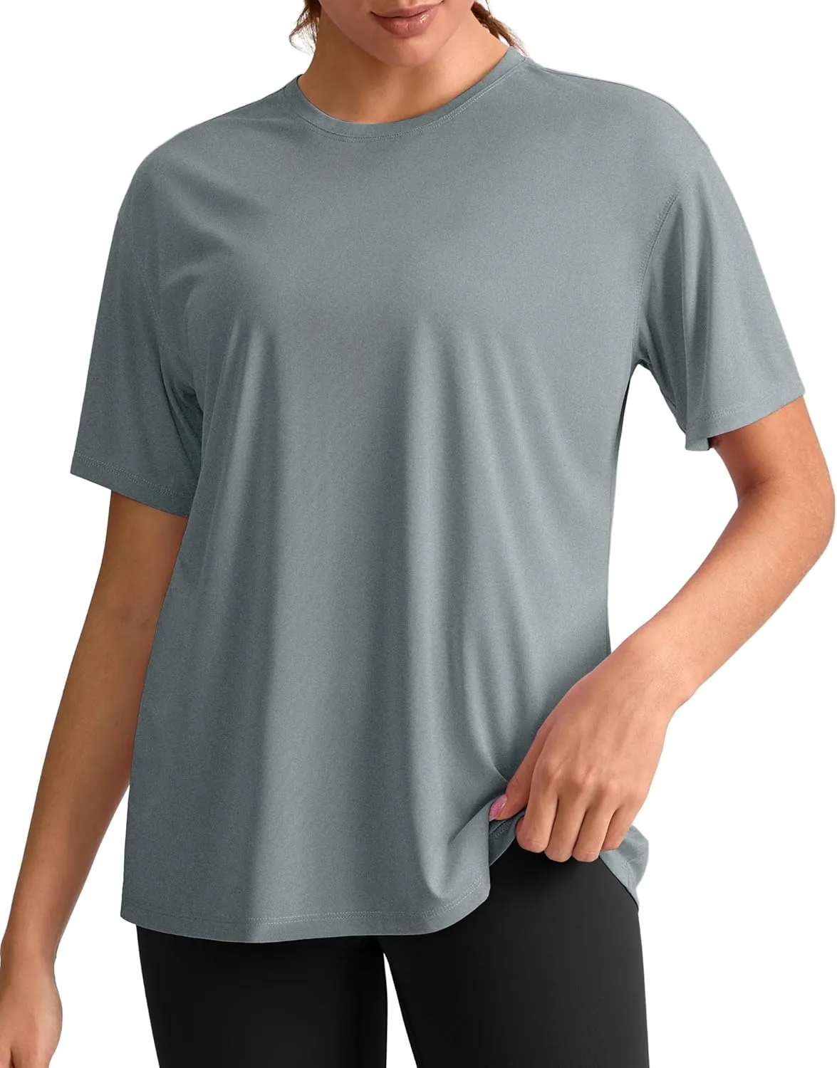 G Gradual Women's Workout Shirts Loose Fit Short Sleeve Workout Tops