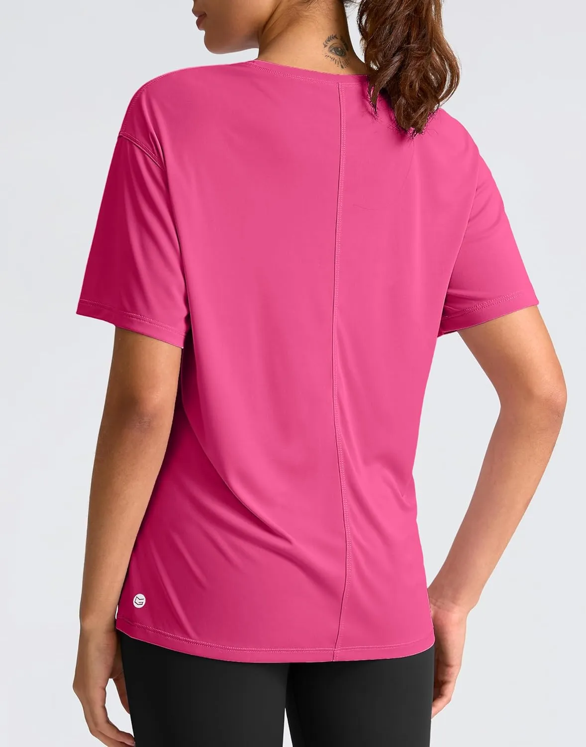 G Gradual Women's Workout Shirts Loose Fit Short Sleeve Workout Tops