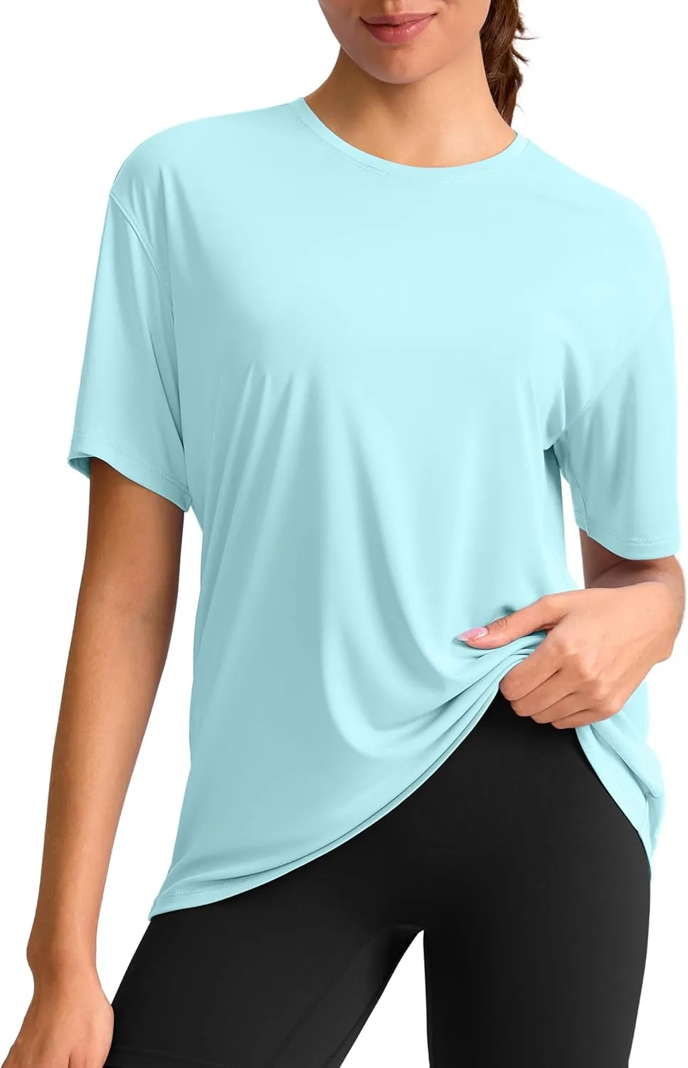 G Gradual Women's Workout Shirts Loose Fit Short Sleeve Workout Tops