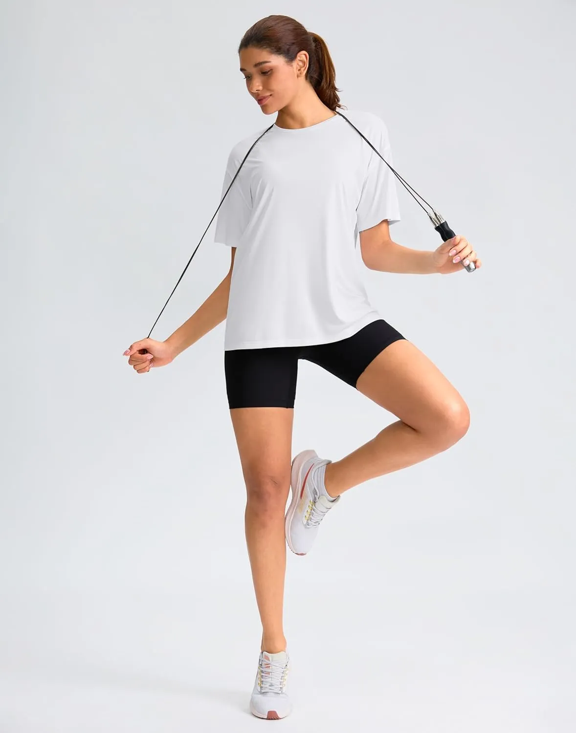 G Gradual Women's Workout Shirts Loose Fit Short Sleeve Workout Tops