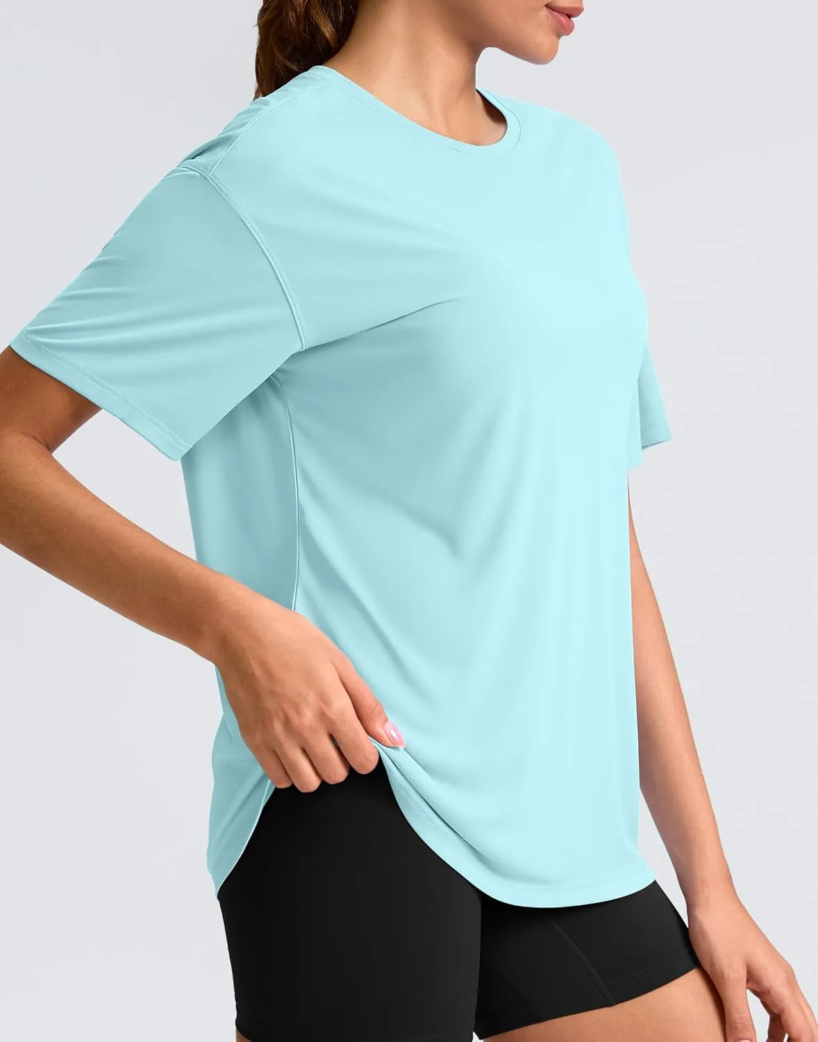G Gradual Women's Workout Shirts Loose Fit Short Sleeve Workout Tops