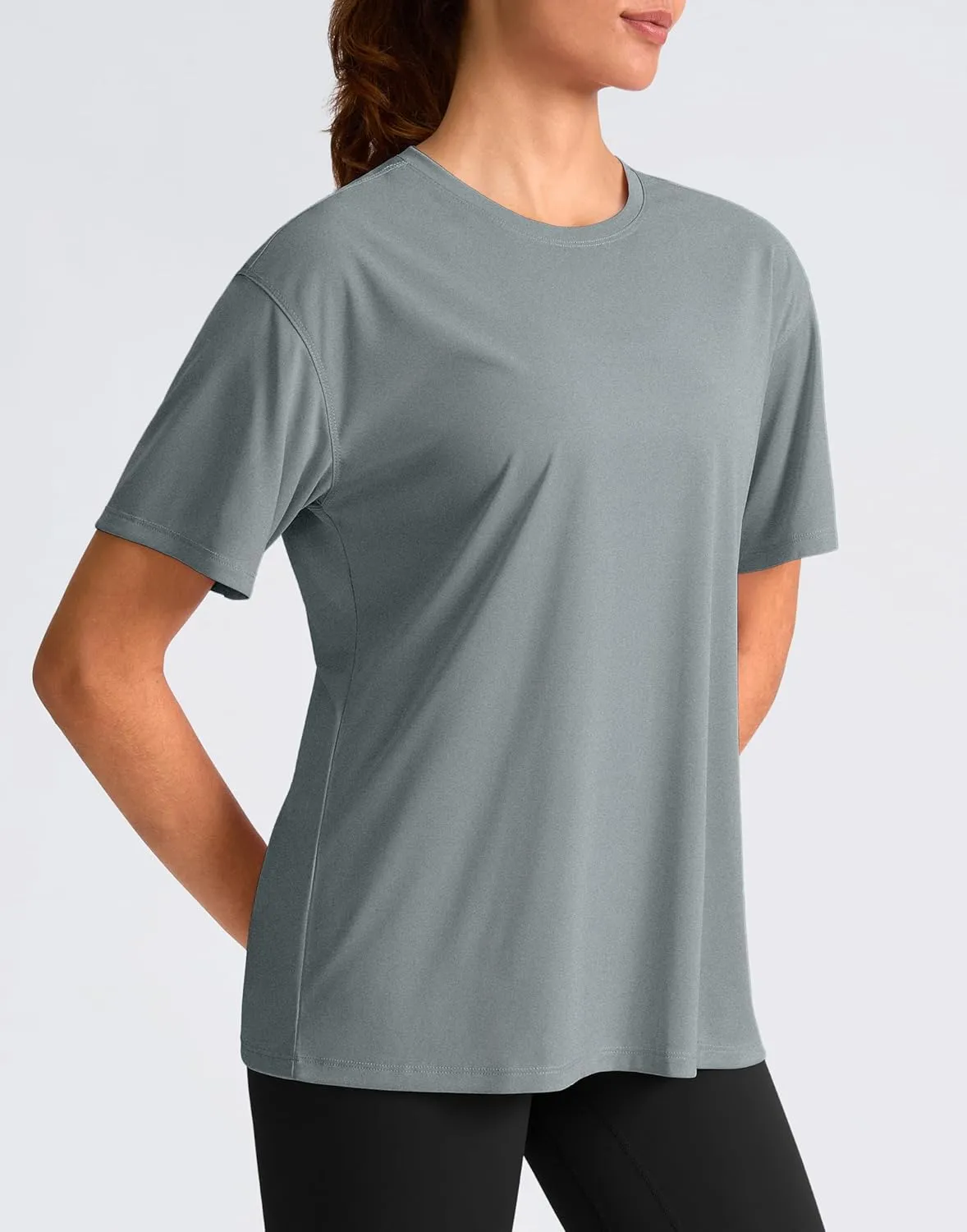 G Gradual Women's Workout Shirts Loose Fit Short Sleeve Workout Tops