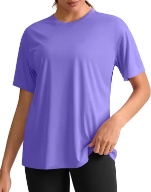 G Gradual Women's Workout Shirts Loose Fit Short Sleeve Workout Tops