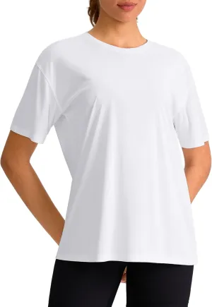 G Gradual Women's Workout Shirts Loose Fit Short Sleeve Workout Tops