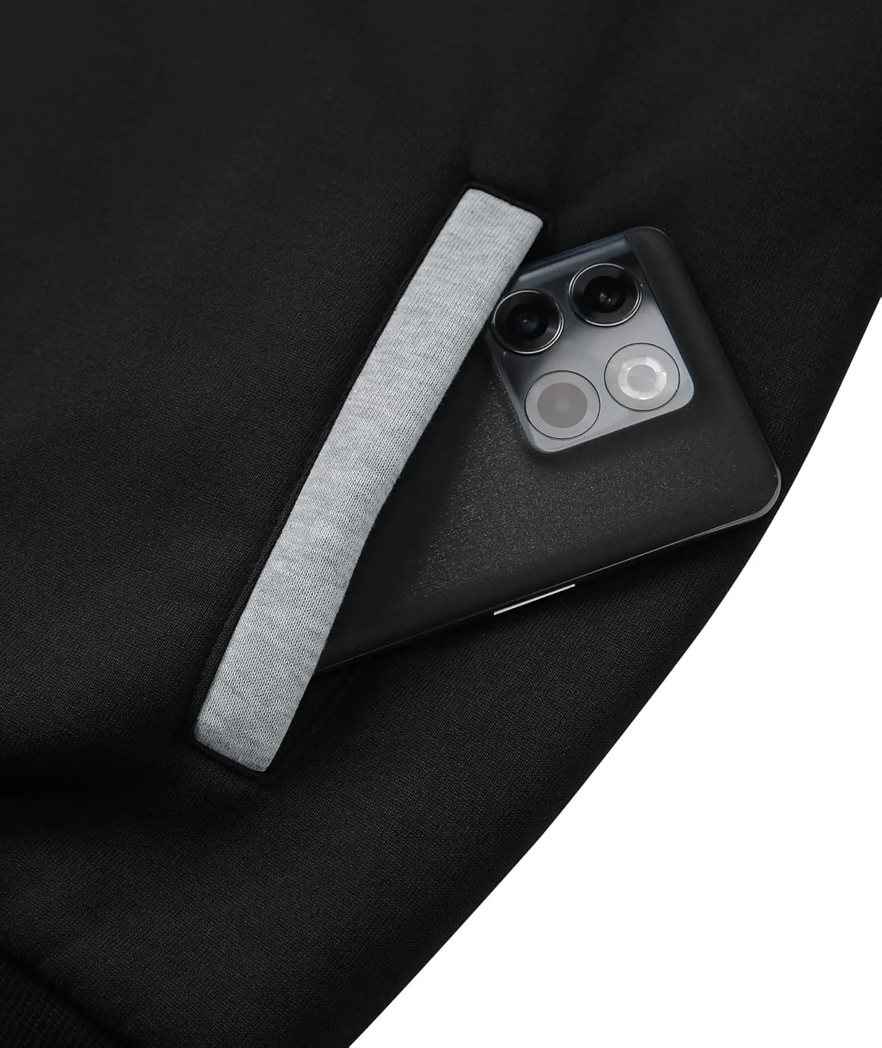 GEEK LIGHTING Mens Fleece Hoodies Zip Up Color Block Thick Winter Hooded Sweatshirt