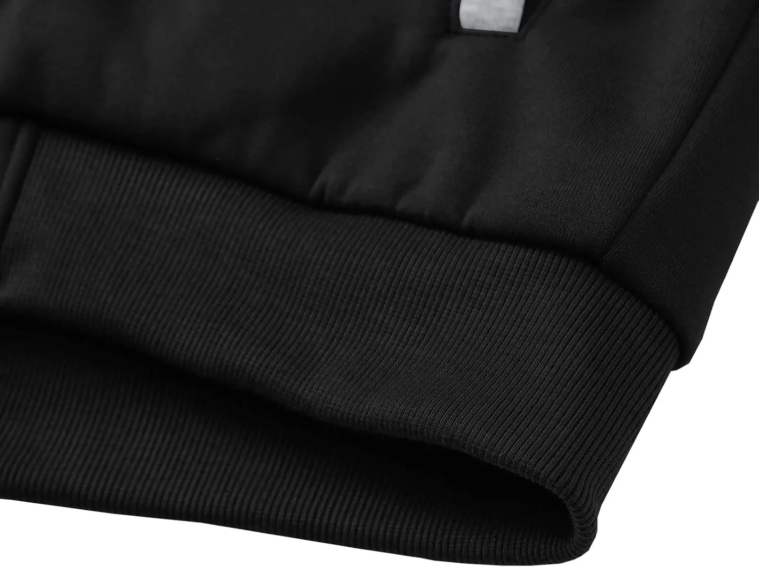GEEK LIGHTING Mens Fleece Hoodies Zip Up Color Block Thick Winter Hooded Sweatshirt