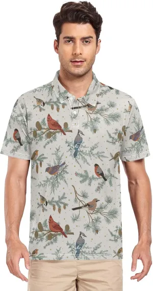 Gentle Goose Men's Polo Shirts Short Sleeve Quick Dry Athletic Outdoor Sports Golf Shirts S-XXL