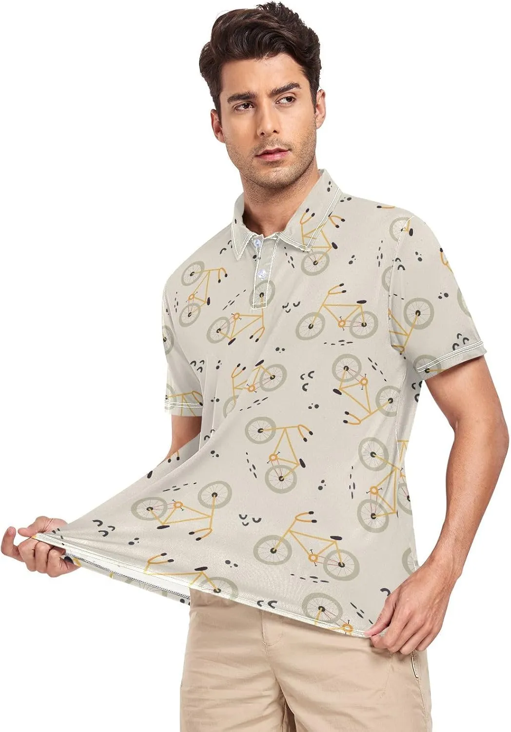 Gentle Goose Men's Polo Shirts Short Sleeve Quick Dry Athletic Outdoor Sports Golf Shirts S-XXL