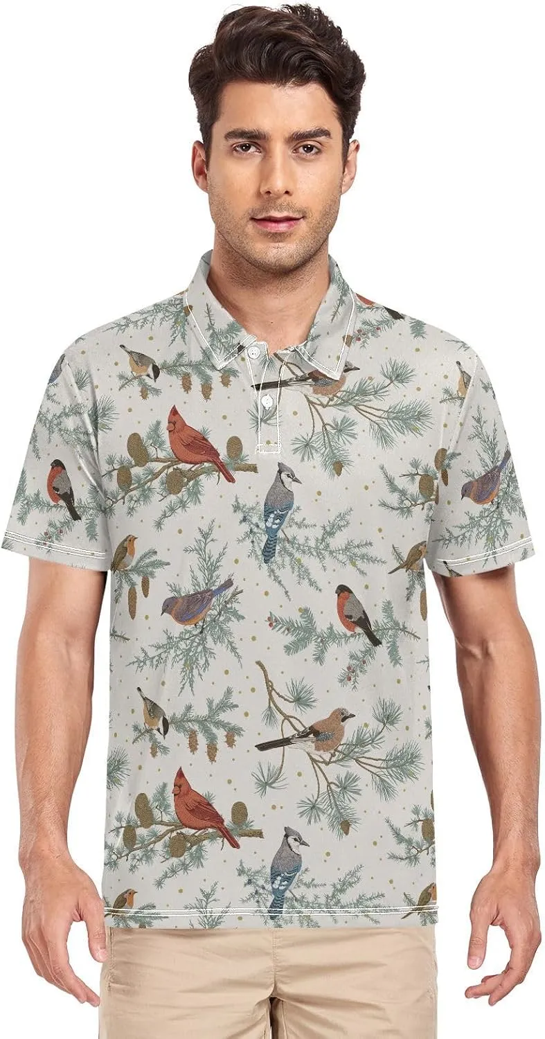 Gentle Goose Men's Polo Shirts Short Sleeve Quick Dry Athletic Outdoor Sports Golf Shirts S-XXL