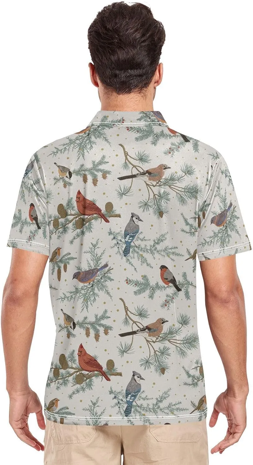 Gentle Goose Men's Polo Shirts Short Sleeve Quick Dry Athletic Outdoor Sports Golf Shirts S-XXL