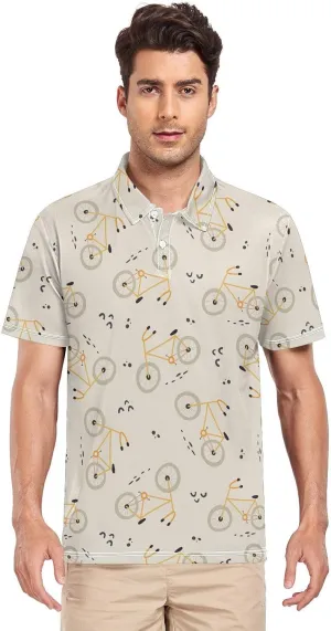Gentle Goose Men's Polo Shirts Short Sleeve Quick Dry Athletic Outdoor Sports Golf Shirts S-XXL