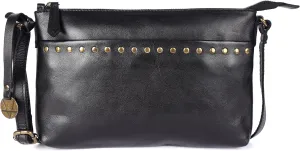 Genuine Italian Leather Boho Studded Crossbody Shoulder Bag - Stylish, Durable, & Perfect for Everyday Use for women