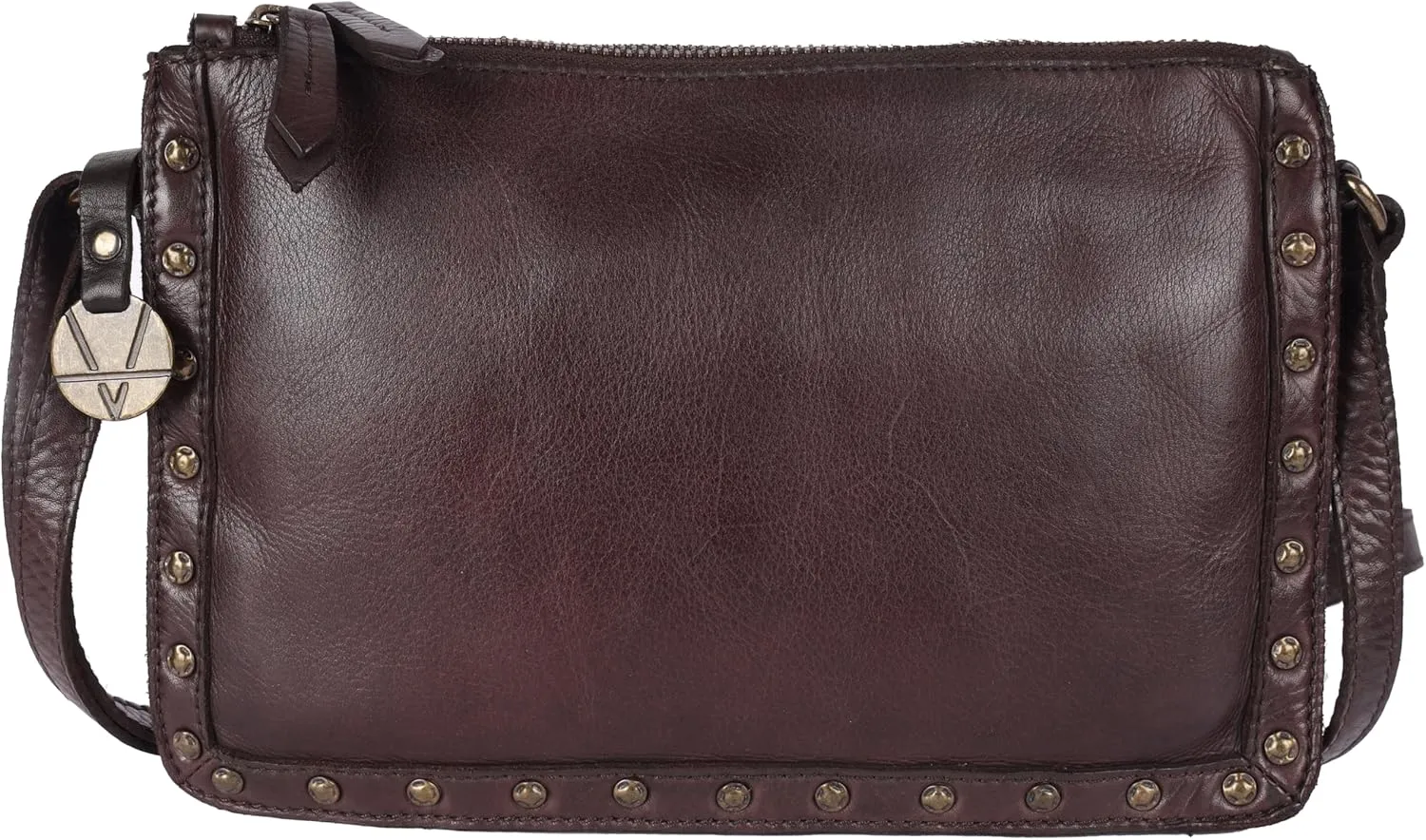 Genuine Italian Leather Boho Studded Crossbody Shoulder Bag - Stylish, Durable, & Perfect for Everyday Use for women