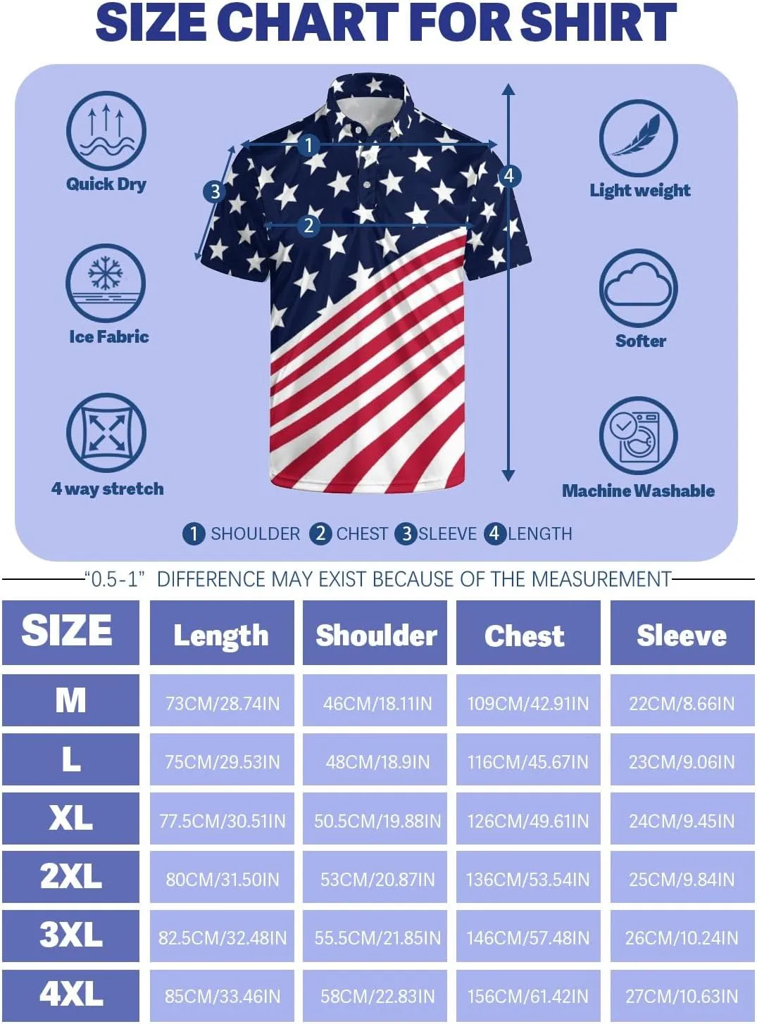 Golf Shirts for Men Quick Dry Funny Golf Polo Shirts Short Sleeve Moisture Wicking Polo Shirts for Men
