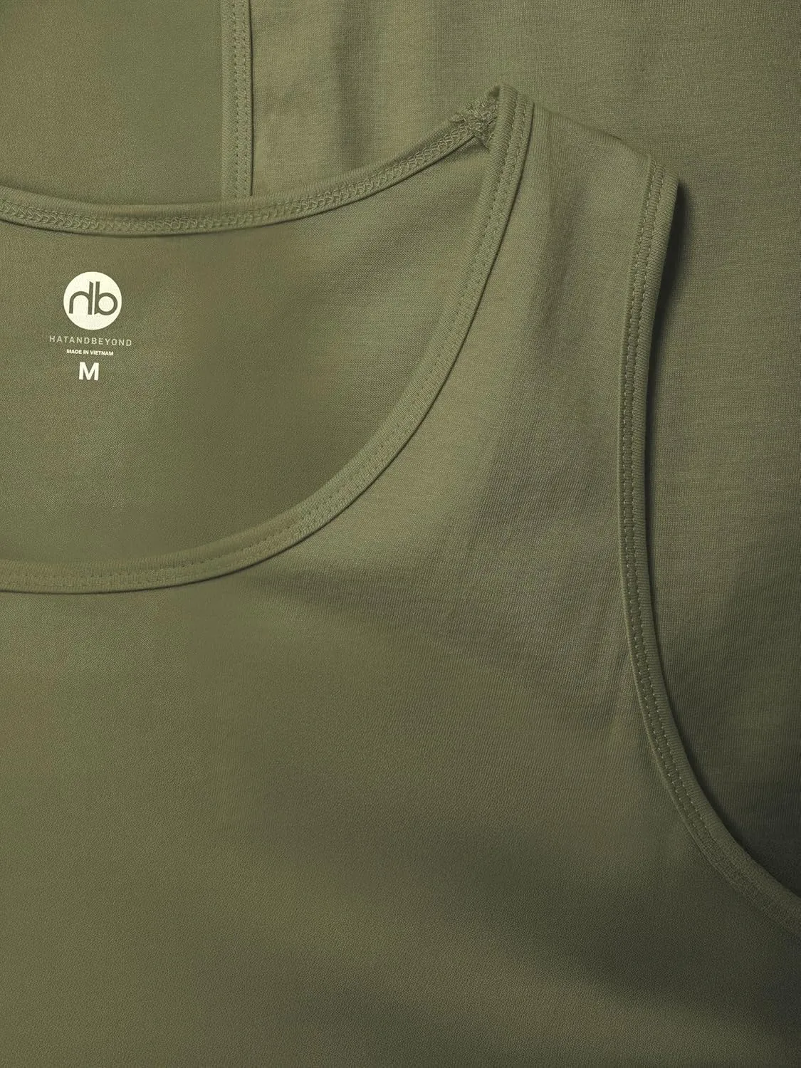 Hat and Beyond Mens Tank Top Soft Performance Boxing Gym Shirts Plain Muscle Tee