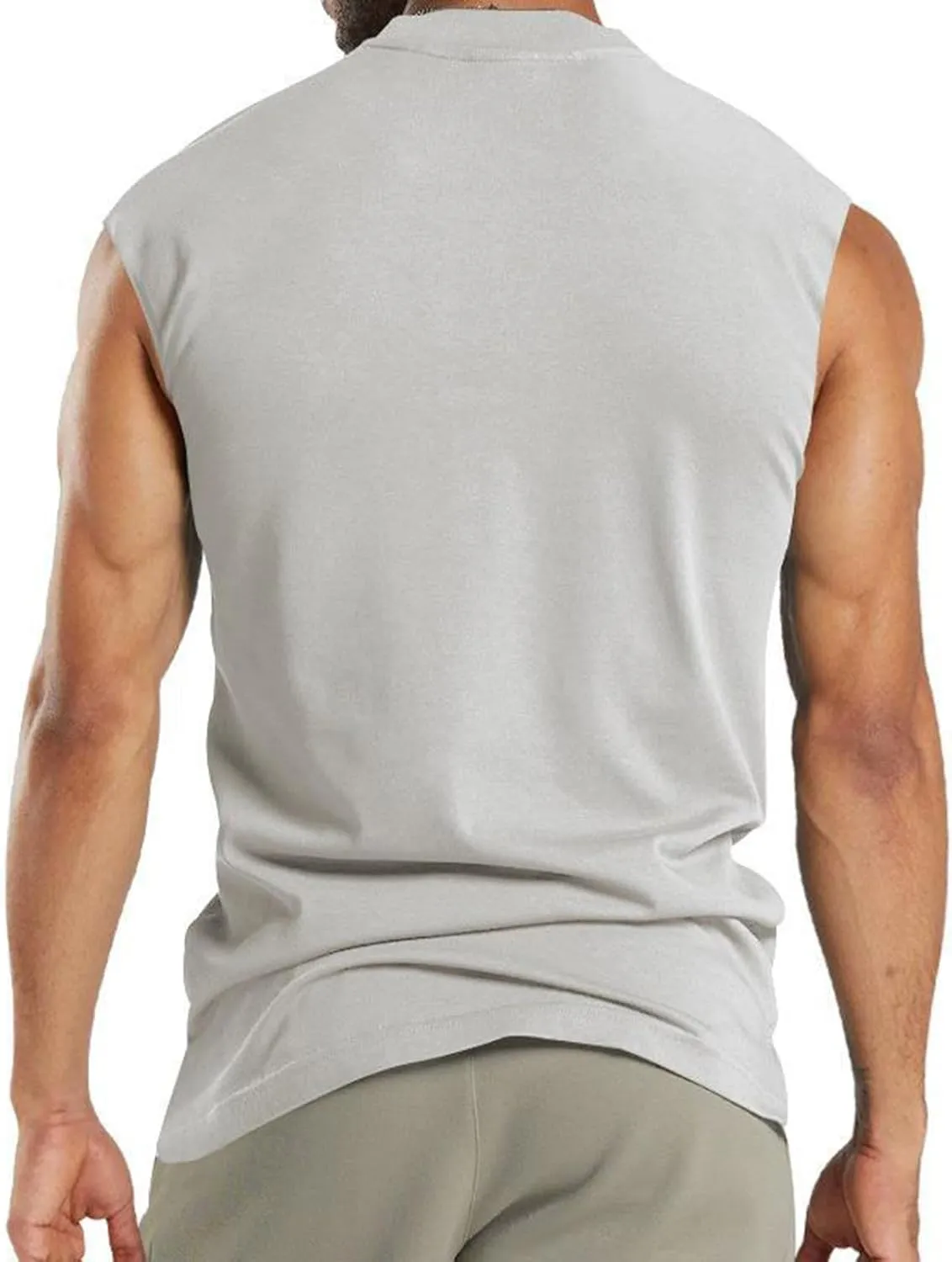 Henley Tank Top Men Summer Casual Sleeveless V Neck Button Up Muscle T Shirts with Pocket Beach Vacation Tops for Men