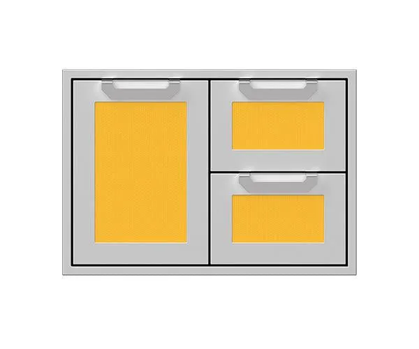 Hestan: 36" Double Drawer and Storage Door Combo