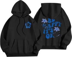Hoodies for Women Plus Size Graphic Oversized Hooded Sweatshirts Casual Y2K Teen Girl Pullover Top Fall Clothes 2024