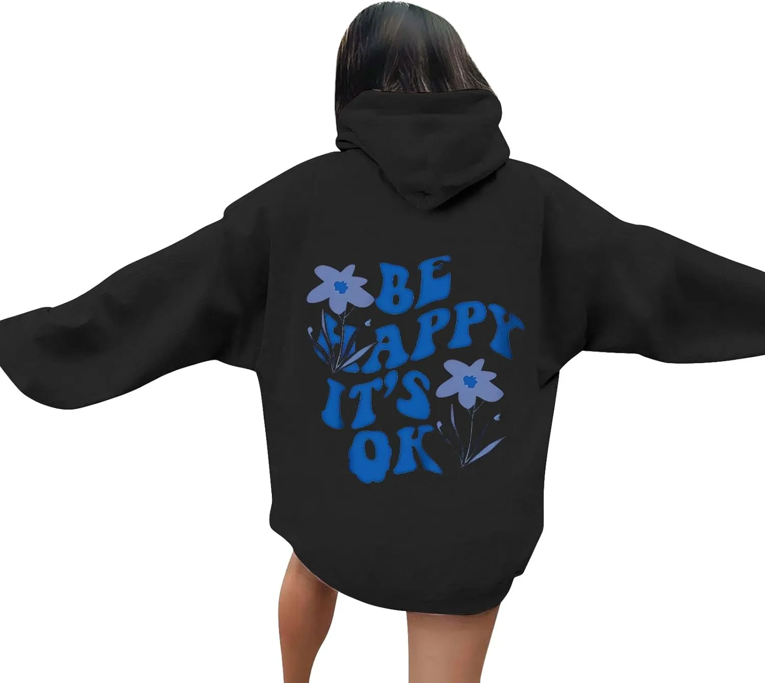 Hoodies for Women Plus Size Graphic Oversized Hooded Sweatshirts Casual Y2K Teen Girl Pullover Top Fall Clothes 2024