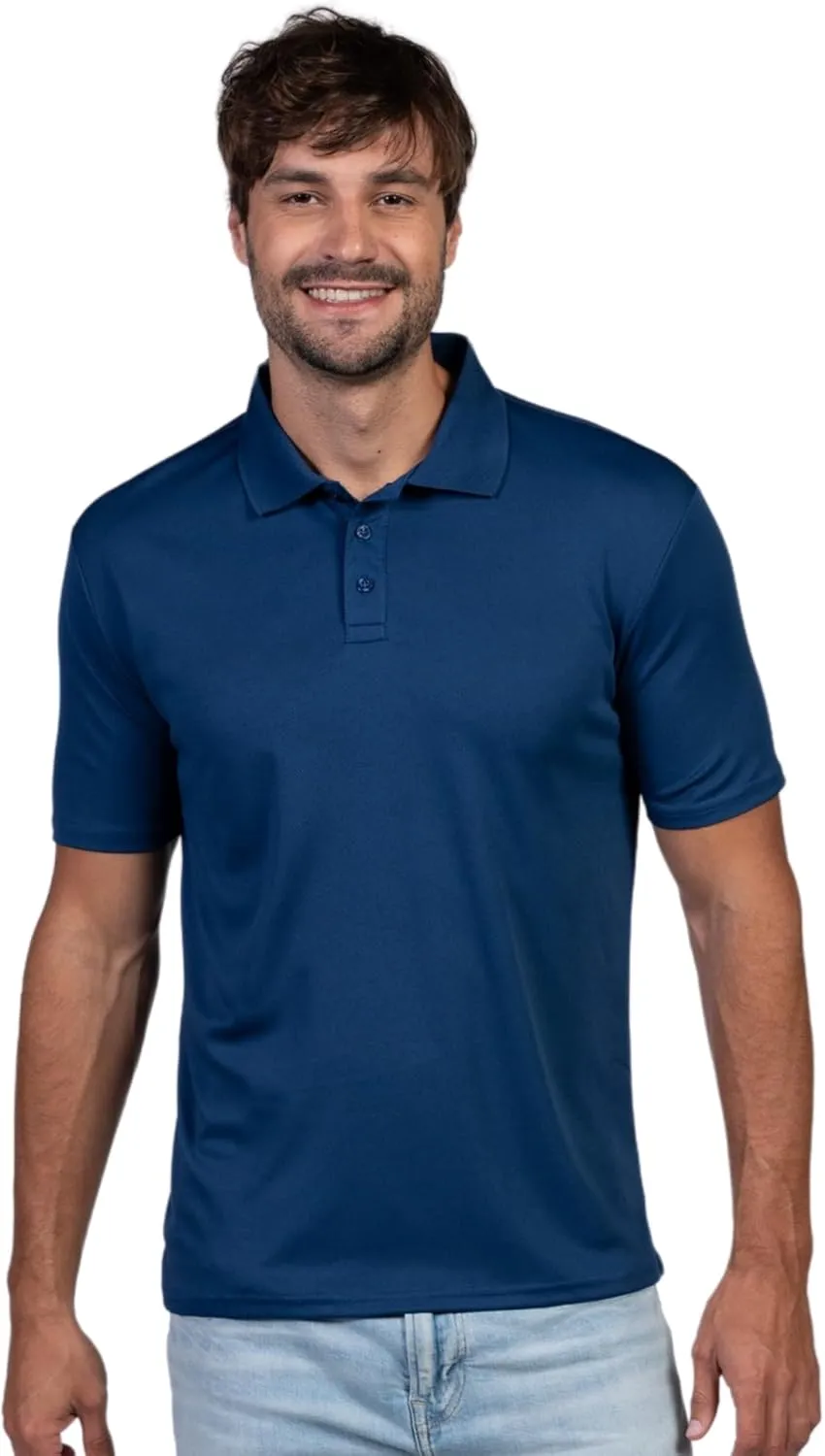 INGEAR Men's Polo Shirt Quick Dry Athletic Golf Tennis Performance Short Sleeve - Casual Office Uniform Wear  Activewear