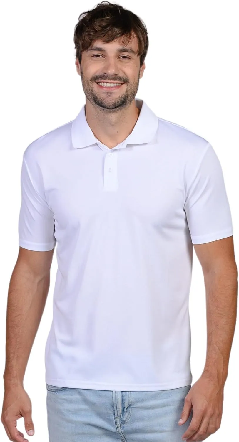 INGEAR Men's Polo Shirt Quick Dry Athletic Golf Tennis Performance Short Sleeve - Casual Office Uniform Wear  Activewear