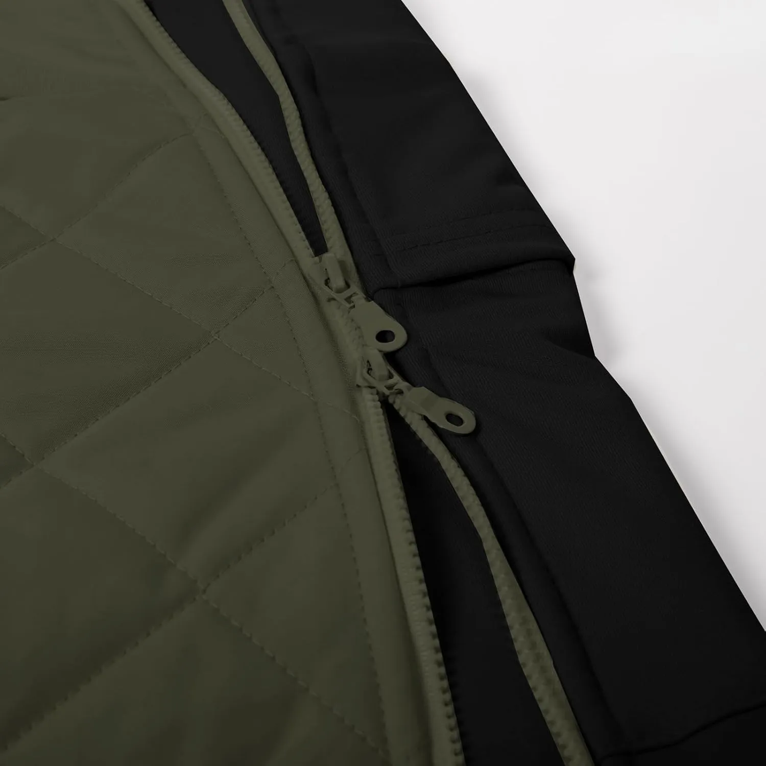 JACK SMITH Women's Puffer Quilted Skirt Insulated Warm Snow Skorts for Hiking Running Golf Zipping Both Way