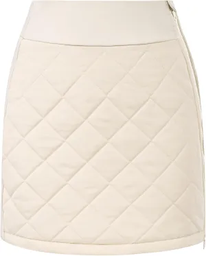 JACK SMITH Women's Puffer Quilted Skirt Insulated Warm Snow Skorts for Hiking Running Golf Zipping Both Way