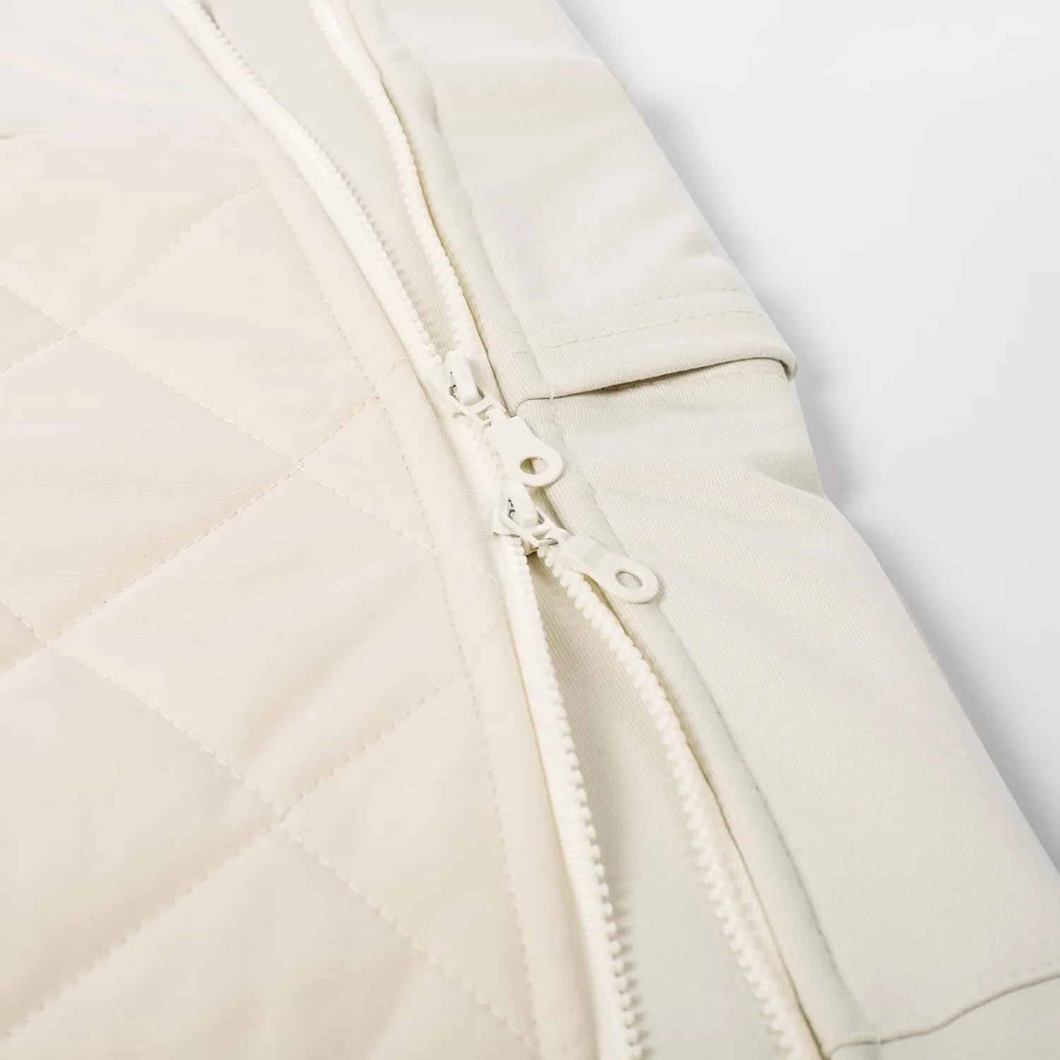 JACK SMITH Women's Puffer Quilted Skirt Insulated Warm Snow Skorts for Hiking Running Golf Zipping Both Way