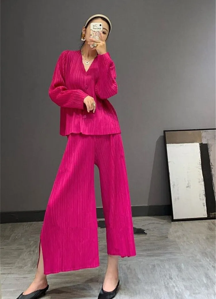 Jasmine Pleated Coord Set