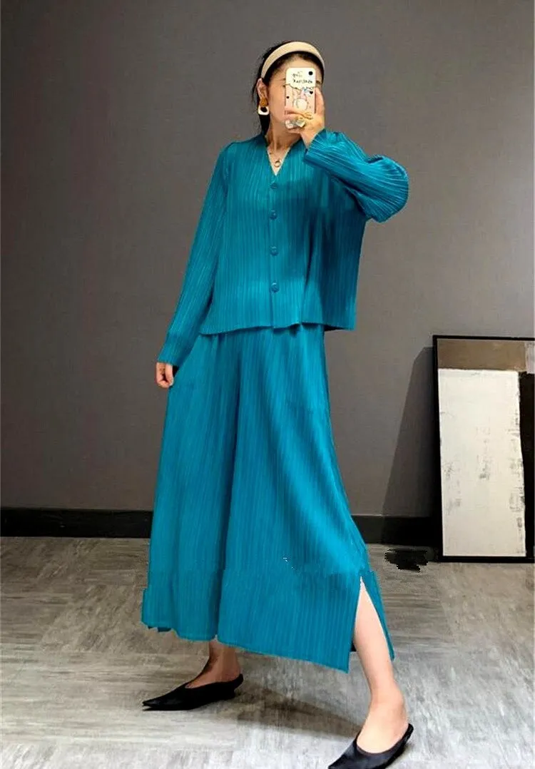 Jasmine Pleated Coord Set