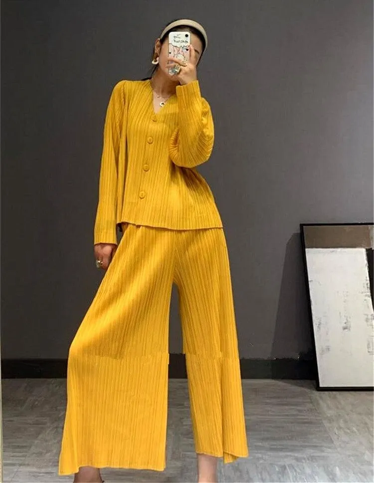 Jasmine Pleated Coord Set