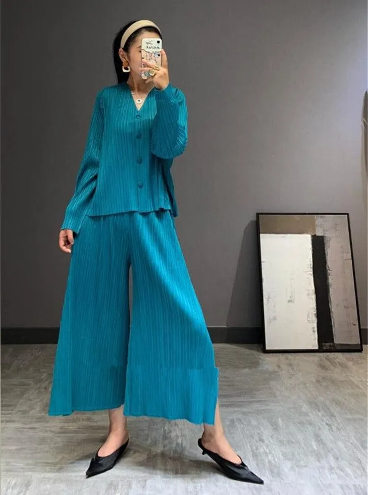 Jasmine Pleated Coord Set