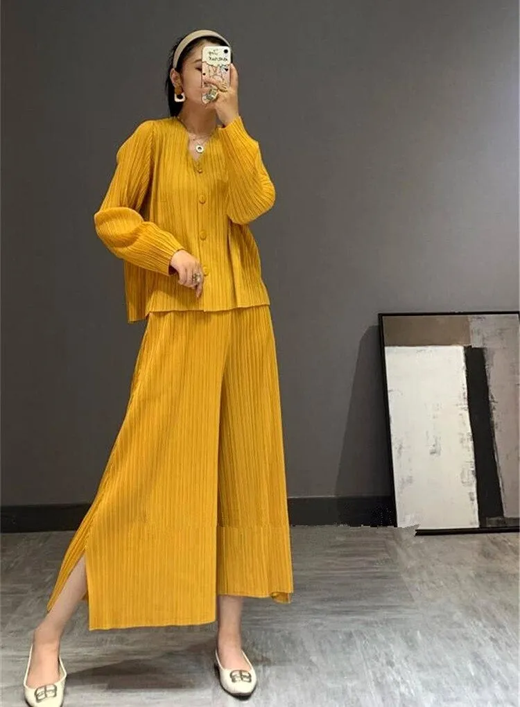 Jasmine Pleated Coord Set