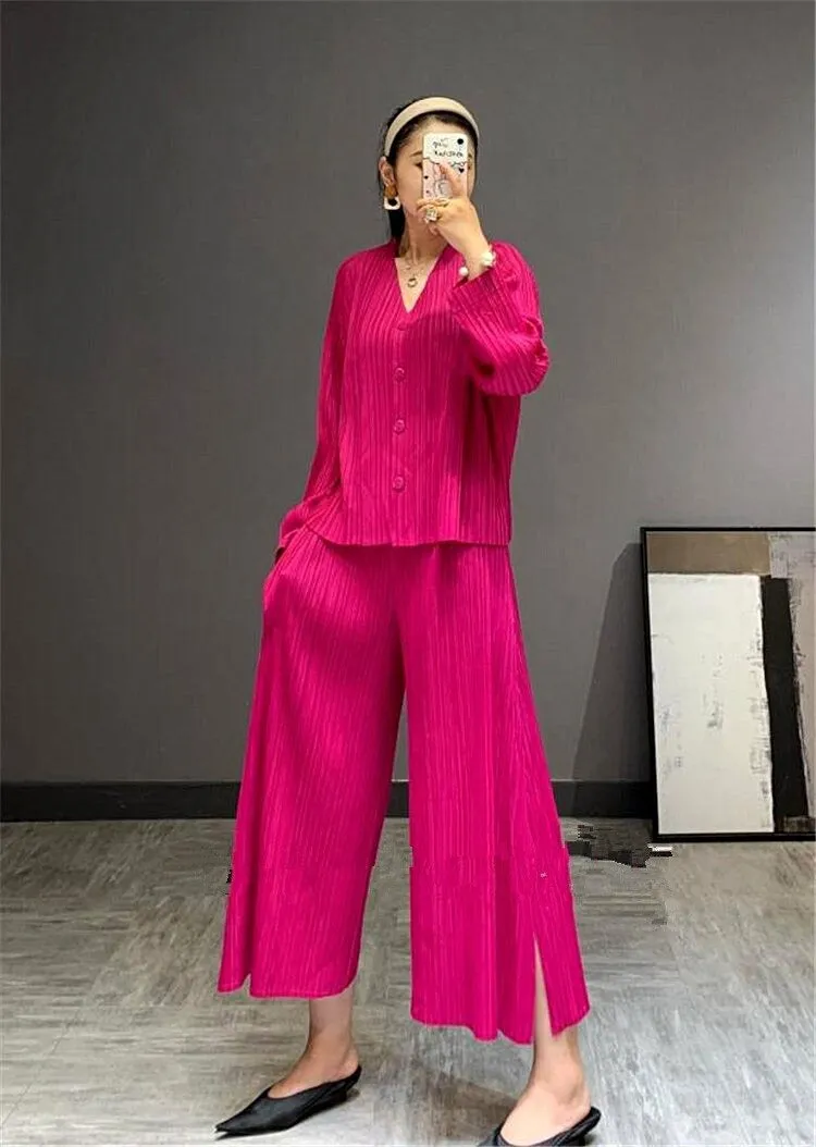 Jasmine Pleated Coord Set