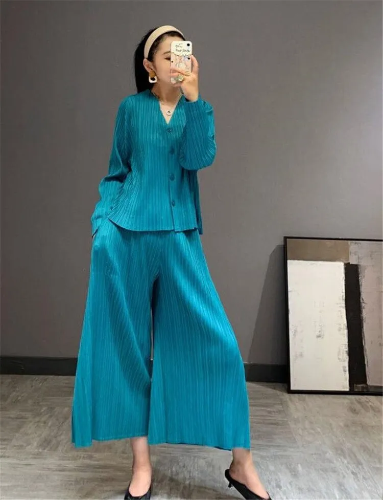 Jasmine Pleated Coord Set