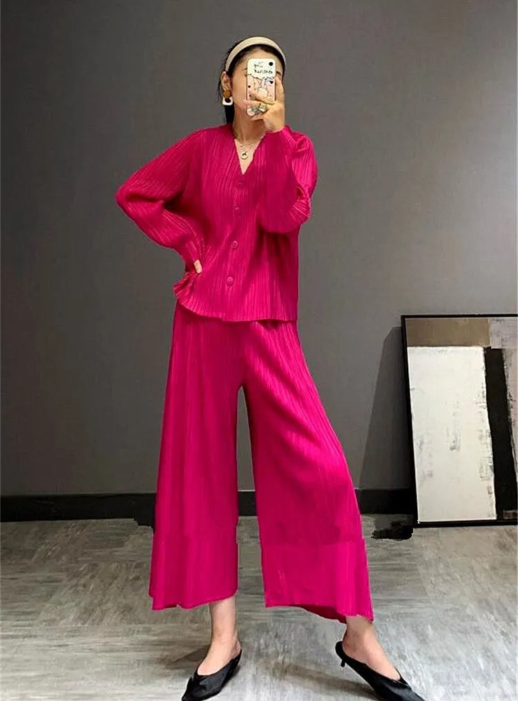 Jasmine Pleated Coord Set