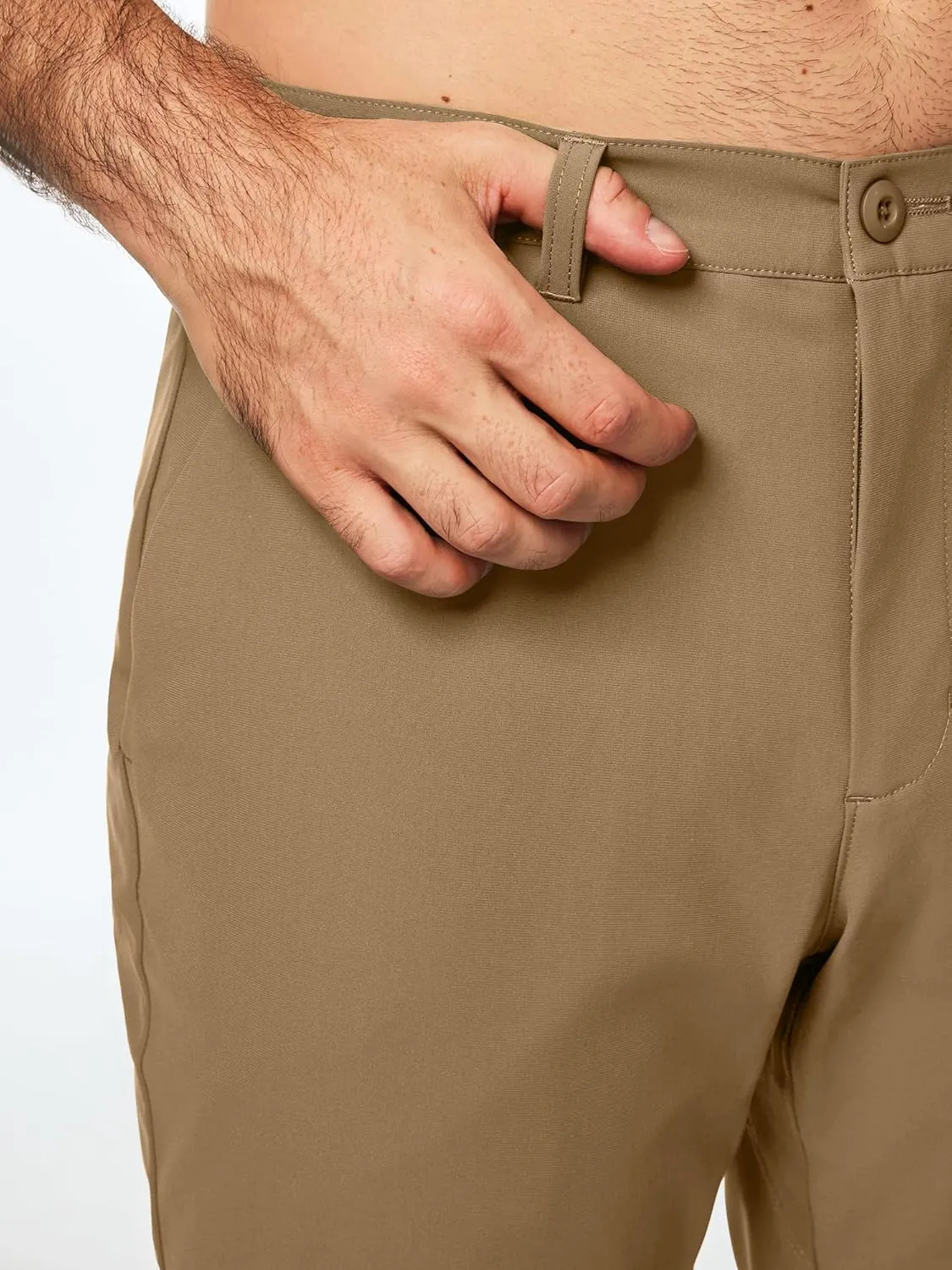 JMIERR Mens Chino Pants Casual Stretch Golf Pants Waist Tapered Trousers Lightweight Comfy Pants with Zipper Pockets