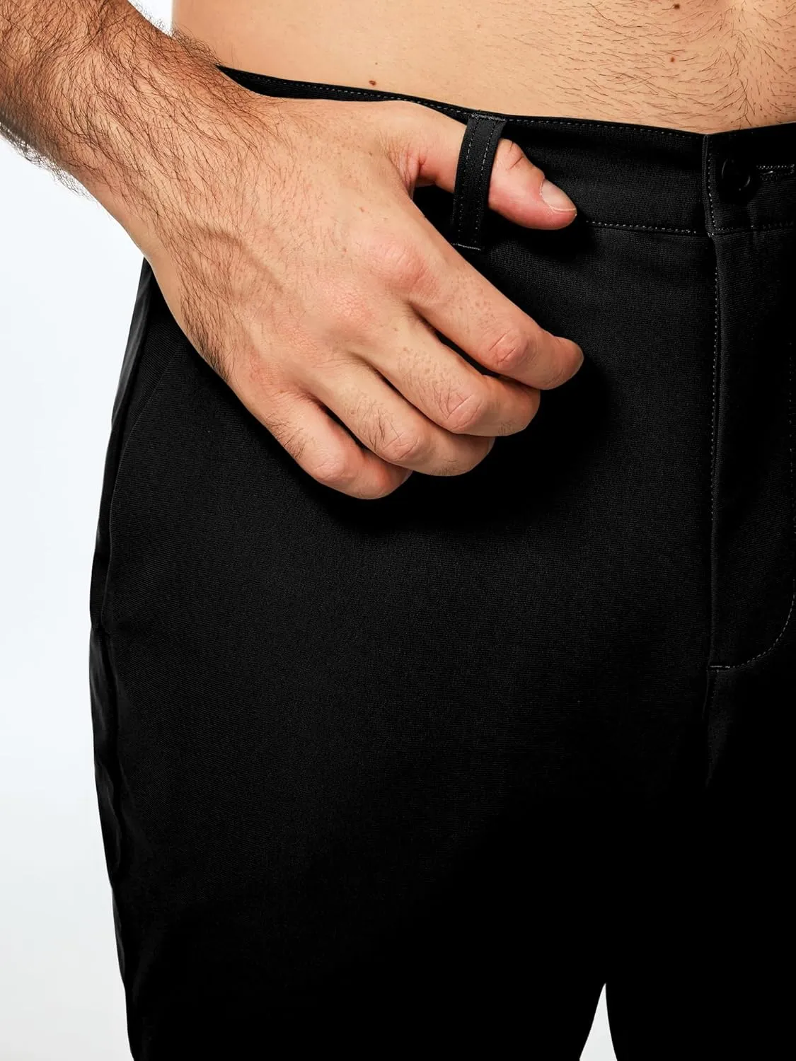 JMIERR Mens Chino Pants Casual Stretch Golf Pants Waist Tapered Trousers Lightweight Comfy Pants with Zipper Pockets