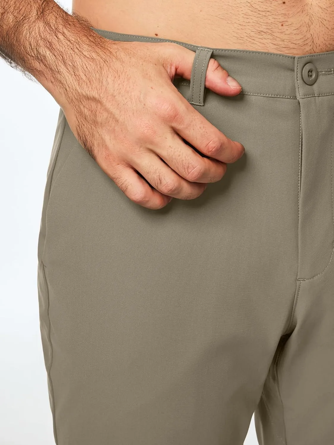 JMIERR Mens Chino Pants Casual Stretch Golf Pants Waist Tapered Trousers Lightweight Comfy Pants with Zipper Pockets