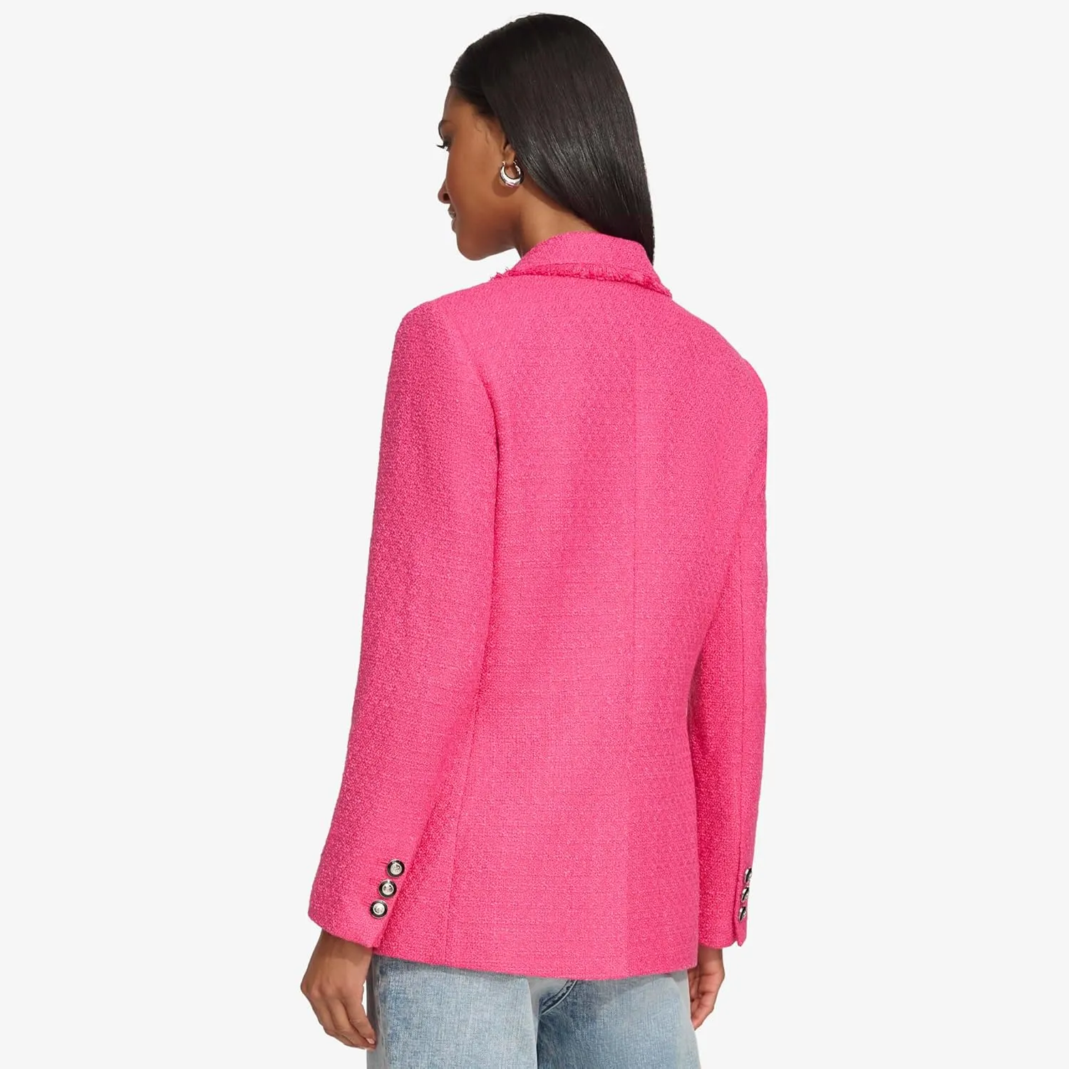 Karl Lagerfeld Paris Women's Tweed Blazer Jacket