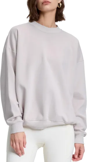 kayamiya Women's Oversized Crew Neck Sweatshirts Lightweight Casual Long Sleeve Fleece Pullover