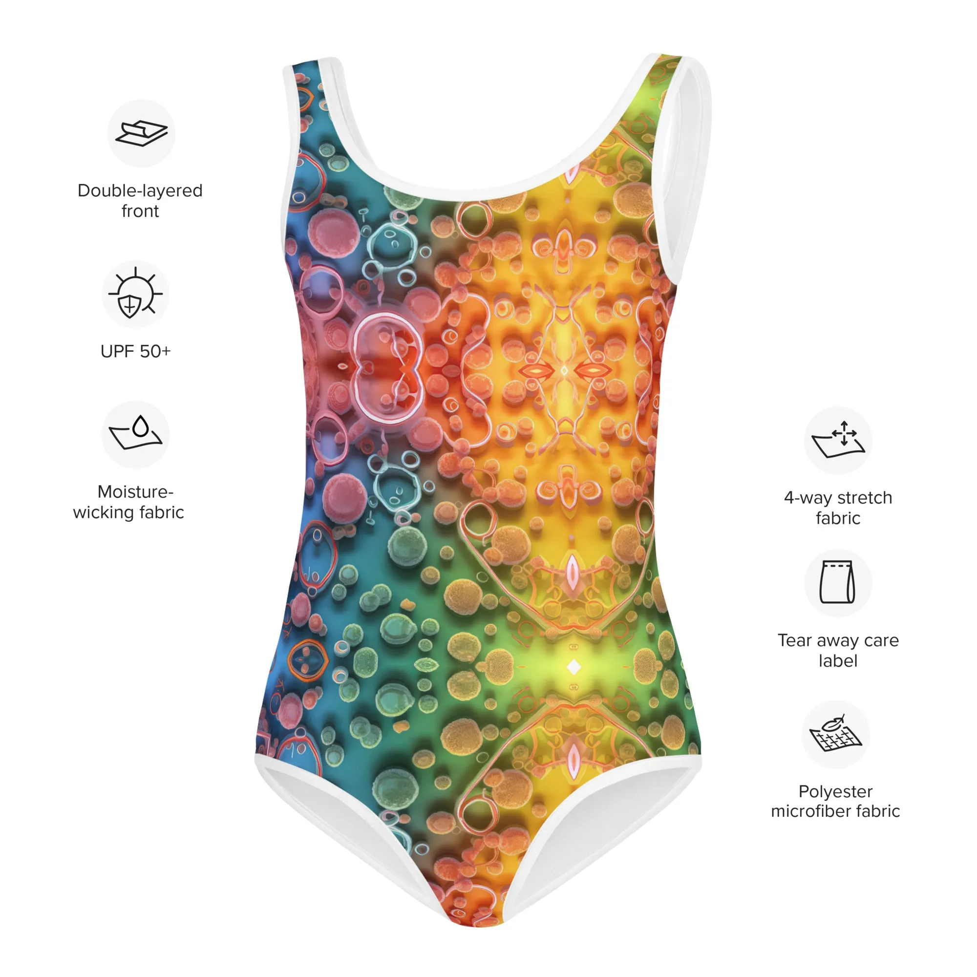 Kids Swimsuit Micro-Rainbow
