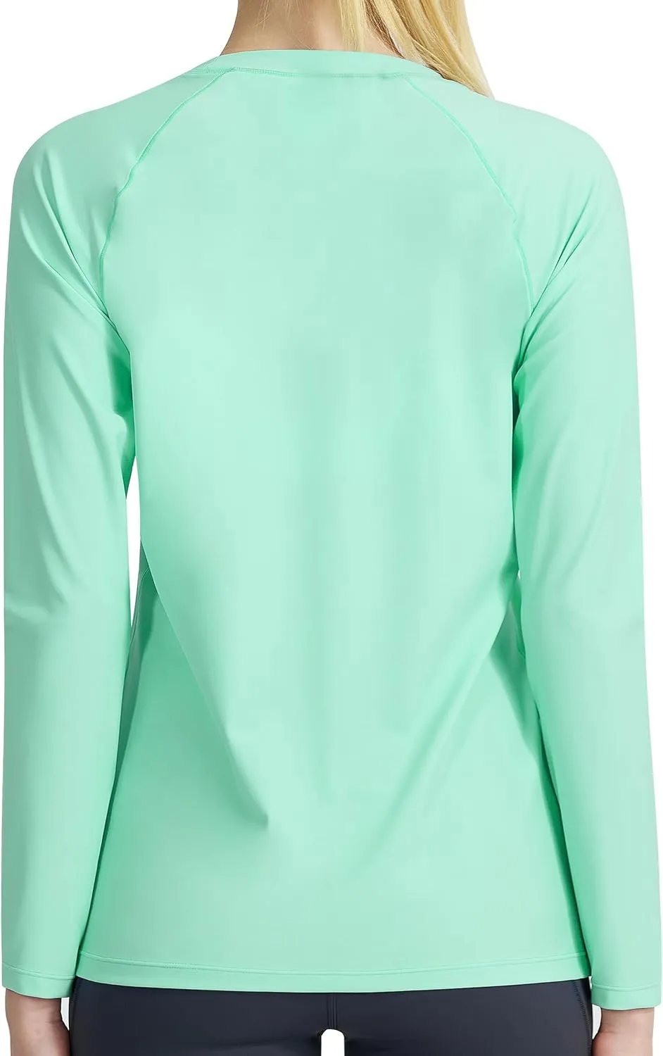 KPSUN Womens Long Sleeve Rash Guard UPF 50  Swim Shirts Sun Uv Protection Surfing Top for Beach Swimming Quick Dry