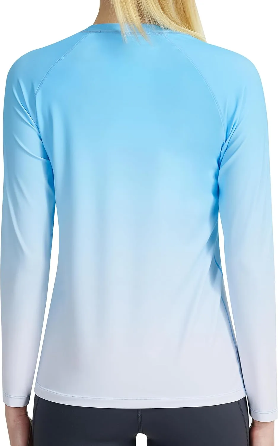 KPSUN Womens Long Sleeve Rash Guard UPF 50  Swim Shirts Sun Uv Protection Surfing Top for Beach Swimming Quick Dry